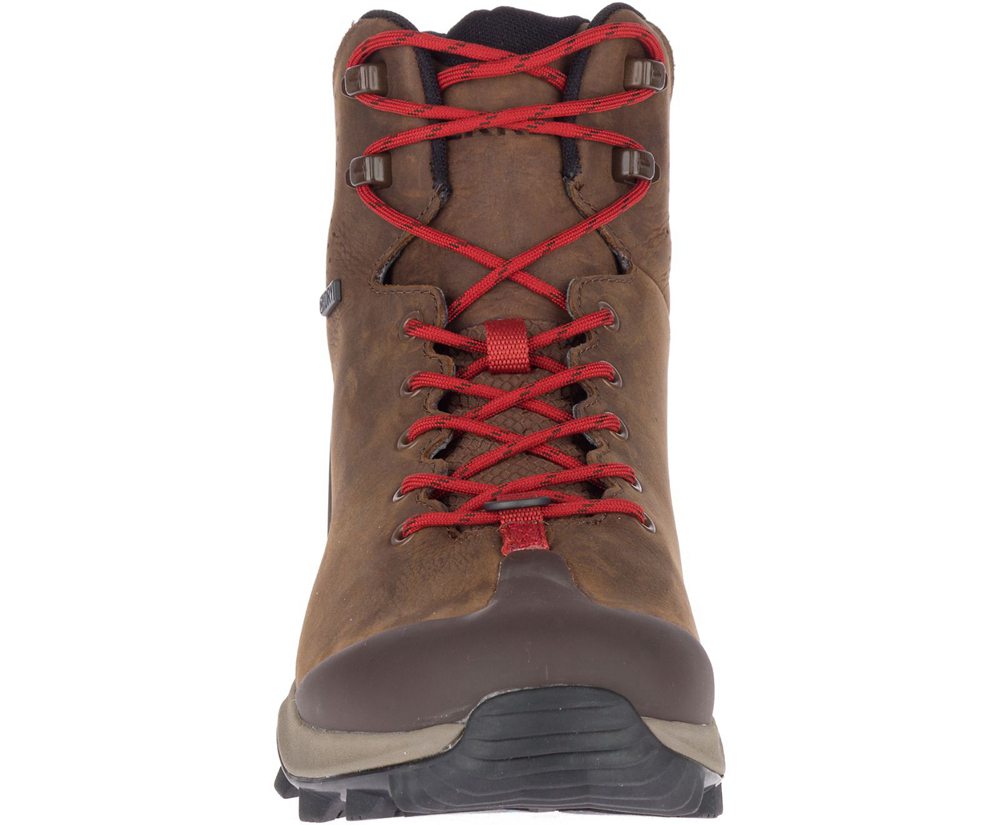 Merrell Hiking Boots Brown - Thermo Glacier Mid Waterproof - Mens 12AKQJRPG